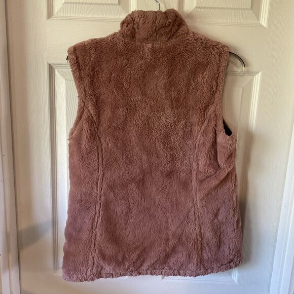 Free Country Quilted Vest Women’s Size S Small Purple Faux Fur Reversible - Picture 13 of 15